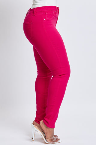 Hyperstretch Mid-Rise Skinny Jeans