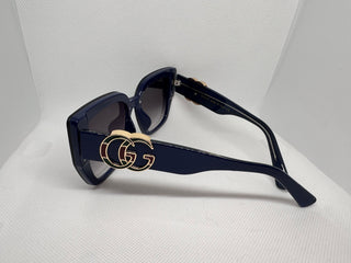 Navy GG Logo Sunglasses