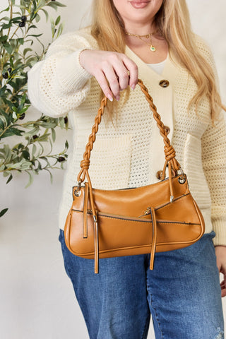 Braided Strap Shoulder Bag