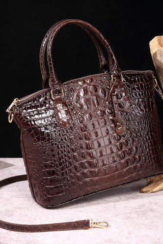 Embossed Dux Handbag